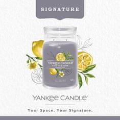 Yankee Candle Vonná svíčka Signature ve skle velká Black Tea & Lemon 567g