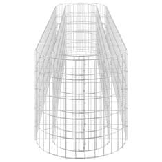 Vidaxl Gabionový vyvýšený záhon pozinkované železo 260 x 50 x 50 cm