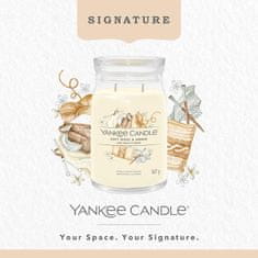 Yankee Candle Vonná svíčka Signature ve skle velká Soft Wool & Amber 567g