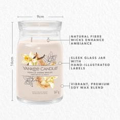 Yankee Candle Vonná svíčka Signature ve skle velká Vanilla Creme Brulee 567g