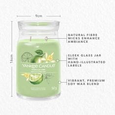 Yankee Candle Vonná svíčka Signature ve skle velká Vanilla Lime 567g