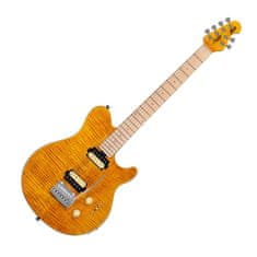 Sterling by MusicMan Sterling By MusicMan SUB Axis Trans Gold - Flame Maple Top - elektrická kytara - 1ks