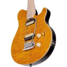 Sterling by MusicMan Sterling By MusicMan SUB Axis Trans Gold - Flame Maple Top - elektrická kytara - 1ks