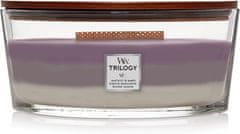 Woodwick Vonná svíčka s dřevěným knotem Elipsa Trilogy Amethyst Sky 453,6 g