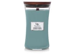 Woodwick Vonná svíčka s dřevěným knotem velká Evergreen Cashmere 609 g