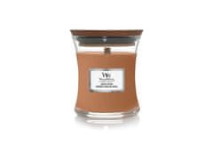 Woodwick Vonná svíčka s dřevěným knotem malá Santal Myrrh 85g