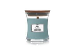 Woodwick Vonná svíčka s dřevěným knotem malá Evergreen Cashmere 85g