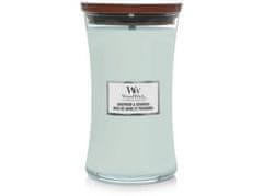 Woodwick Vonná svíčka s dřevěným knotem velká Sagewood & Seagrass 609 g