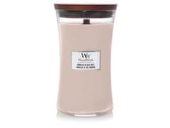 Woodwick Vonná svíčka s dřevěným knotem velká Vanilla & Sea Salt 609 g