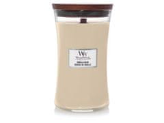 Woodwick Vonná svíčka s dřevěným knotem velká Vanilla Bean 609 g