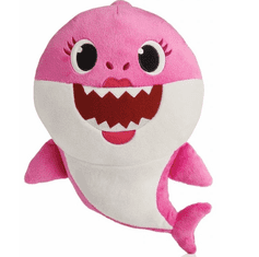 Leventi Baby Shark plyšový na baterie se zvukem - růžový