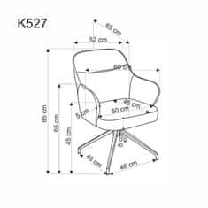 Halmar Moderní jídelní židle K527 šedá / j. šedá (1p=2szt)