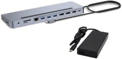 I-TEC i-tec dokovací stanice USB-C Metal Ergonomic, 3x 4K Display, PD 100W + i-tec Universal Charger 100 W