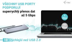 I-TEC i-tec dokovací stanice USB-C Metal Ergonomic, 3x 4K Display, PD 100W