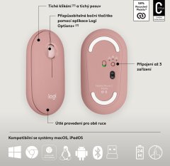 Logitech Pebble 2 Combo MK380s, rose