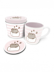 Dárkový set Pusheen - Pusheen plechovka (hrnek, podtácek)