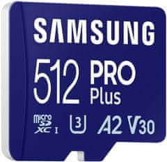 Samsung PRO Plus microSDXC 512GB + USB adaptér