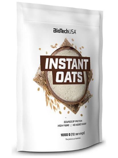 BioTech USA Instantní ovesné vločky Instant Oats 1000 g Příchuť: Čokoláda