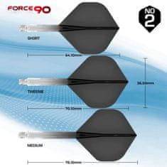 Mission Letky Force 90 - Gradient - Standard No2 - Medium - Black F4466