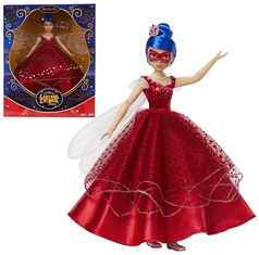 PLAYMATES TOYS Marinette s Miraculous Kouzelná Beruška Panenka ve večerních šatech 29 cm))