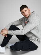 Jack&Jones Pánská mikina Regular Fit JJECORP 12137054 Light Grey Melange (Velikost S)