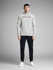 Jack&Jones Pánská mikina Regular Fit JJECORP 12137054 Light Grey Melange (Velikost S)