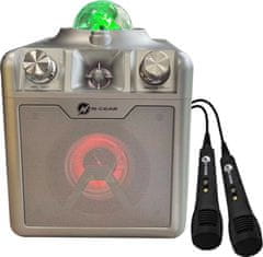 NGS technology N-GEAR DISCO STAR 710S/ BT/ 50W/ USB/ MICRO SD/ DO/Disco LED/ 2x MIC / stříbrný