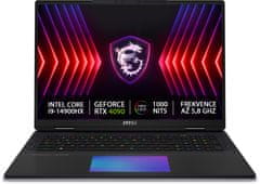 MSI Titan 18 HX A14VIG-071CZ, černá