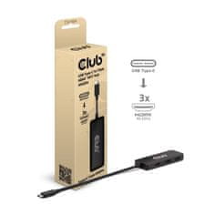 Club 3D hub MST USB-C na 3xHDMI, Single: 8K30Hz, Triple: 4K60Hz (CSV-1554)