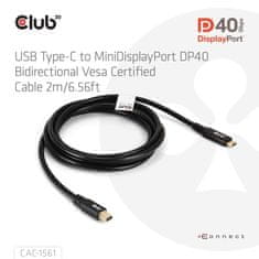 Club 3D Kabel USB-C na MiniDisplayPort 2.1, 8K30Hz, DSC1.2, UHBR10, 2m (CAC-1561)