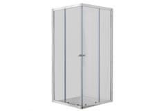 WellMall POINT Q 80x80 Clear Čtvercová sprchová zástěna