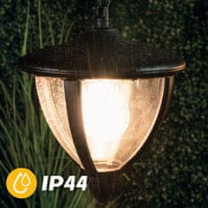 LUMILED Zahradní závěsná lampa E27 lucerna ARETOS IP44