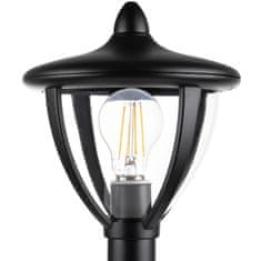 LUMILED Zahradní lampa E27 vnější sloupek lucerna ARETOS 60cm