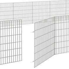 Petromila Ohrádka pro zvířata 24 panelů 54 x 60 cm pozinkované železo