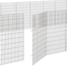 Petromila Ohrádka pro zvířata 24 panelů 54 x 100 cm pozinkované železo