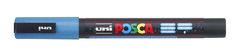 UNI Akrylový popisovač "Posca PC-3ML", metalická modrá, 0,9-1,3 mm, 2UPC3MLK