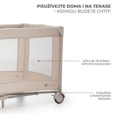 Kinderkraft cestovní postýlka JOY 2 BEIGE