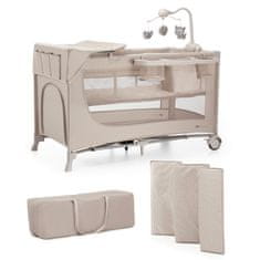 Kinderkraft cestovní postýlka JOY 2 s příslušenstvím beige