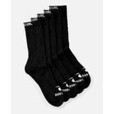 Rip Curl ponožky RIP CURL Brand Crew Sock 5-Pk BLACK One Size