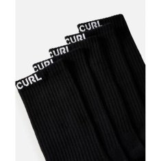 Rip Curl ponožky RIP CURL Brand Crew Sock 5-Pk BLACK One Size