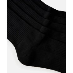 Rip Curl ponožky RIP CURL Brand Crew Sock 5-Pk BLACK One Size