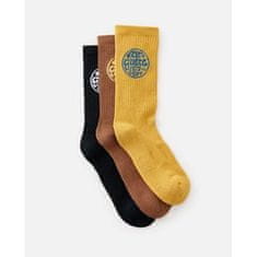 Rip Curl ponožky RIP CURL Wetty Crew Sock 3-Pk DUSTED CHOCOLAT One Size