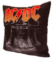 CurePink Polštář AC/DC: Hells Bells (40 x 40 cm)