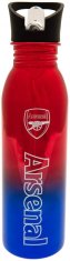 CurePink Nerezová láhev na pití metalická Arsenal FC: Znak (objem 700 ml)