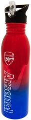 CurePink Nerezová láhev na pití metalická Arsenal FC: Znak (objem 700 ml)