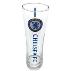 CurePink Sklenice FC Chelsea: Wordmark (objem 470 ml)