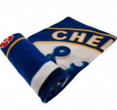 CurePink Fleece deka FC Chelsea: Znak (125 x 150 cm)