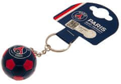 CurePink Přívěsek na klíče Paris Saint Germain FC: Fotbalový míč (průměr 3,5 cm)