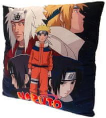 CurePink Polštář Naruto: Postavy (35 x 35 cm)