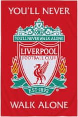 CurePink Fleece deka FC Liverpool: YNWA (110 x 140 cm)